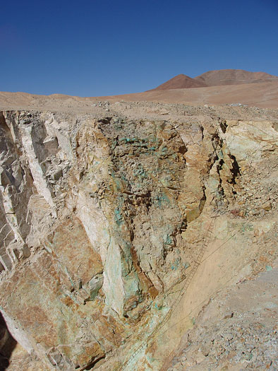 Copper mineralization in Chile
