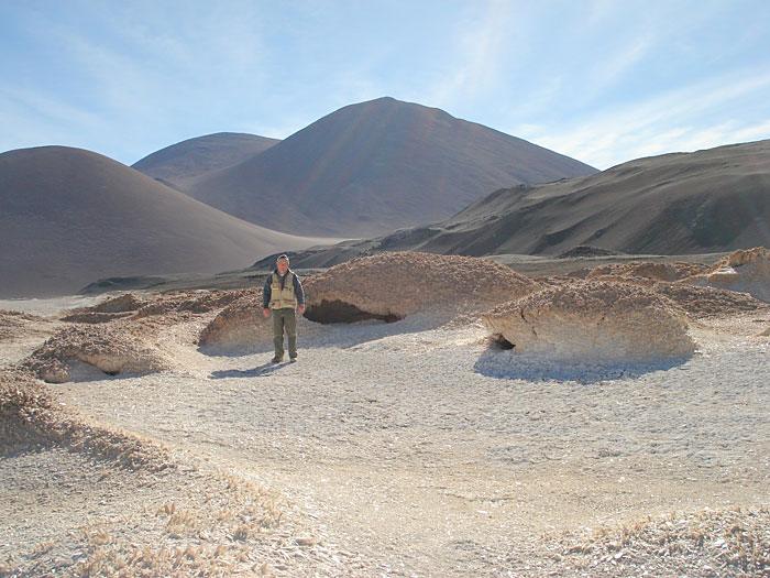 Gysum domes at the Salar de Aqua Amarga, Atacama Region, Chile