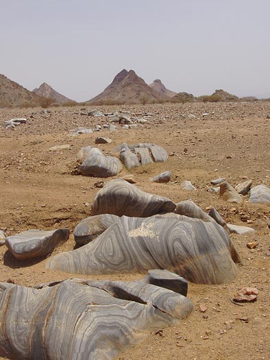 Marble outcrop in Eritrea